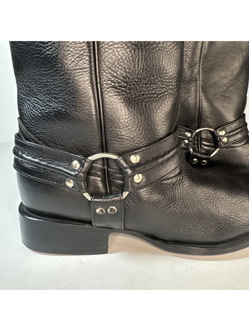 Pistolero Mens Boots 10.5 To 12 Handcrafted Leather Square Toe Harness READ